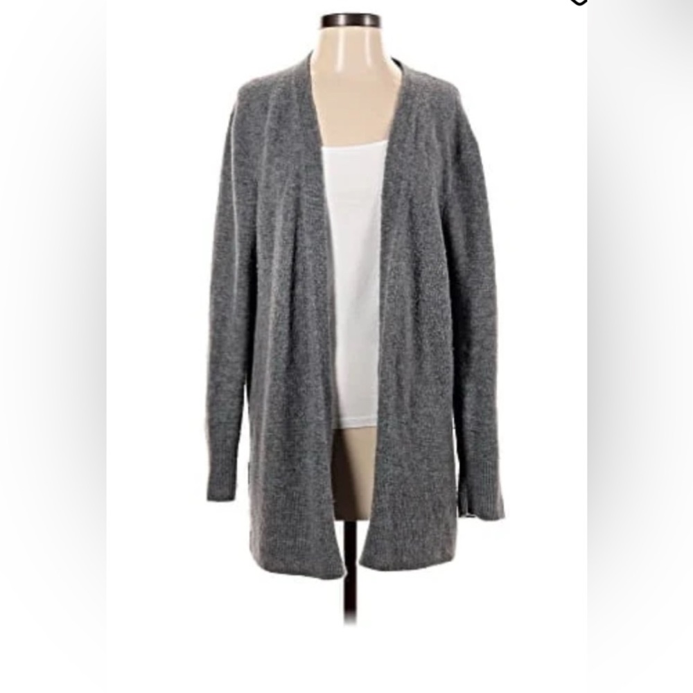 Madewell Charcoal Open Front Cardigan